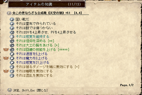 無効装備１０